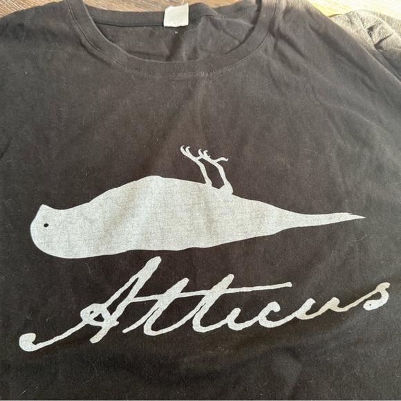 Blink 182 Mark Delonge Atticus brand Black Graphic Tee - Picture 2 of 5